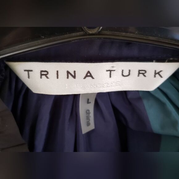 Trina Turk Dharma Color Block Jacket Size Large - Picture 6 of 11